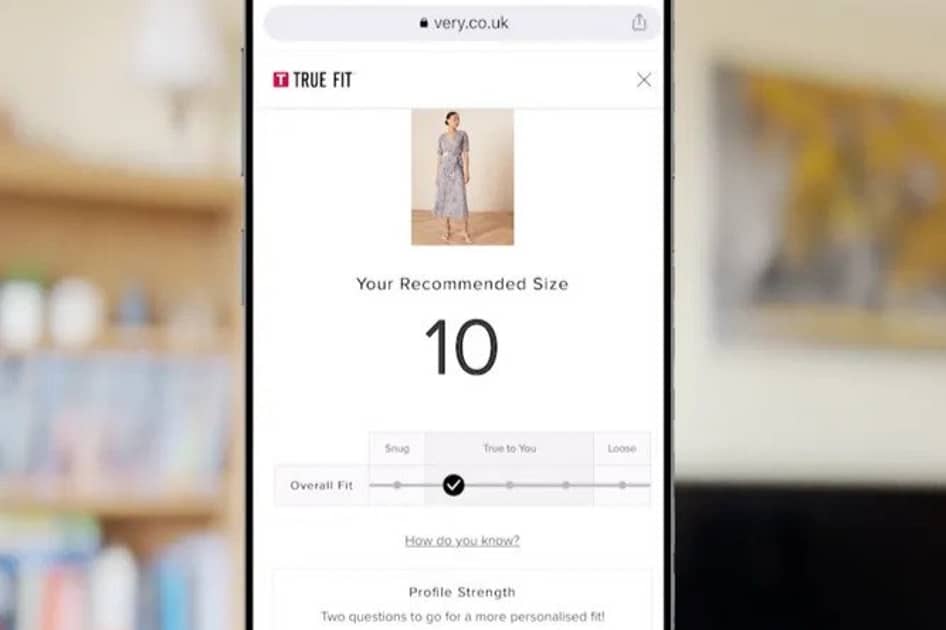 The Very Group se asocia con True Fit para proporcionar tallas y ajustes personalizados