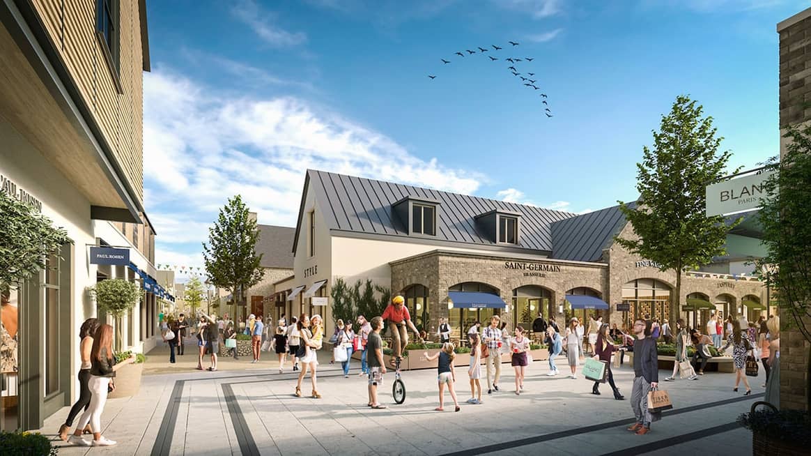 Se revelan los planes para un pueblo de diseño de 195,000 pies cuadrados en Cotswolds