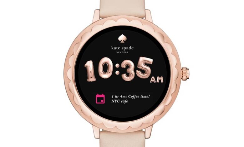 Kate Spade presenta su primer reloj inteligente con pantalla táctil