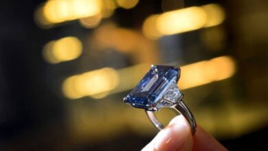Photo of El diamante azul de Oppenheimer se vende por 57,5 ​​millones de dólares