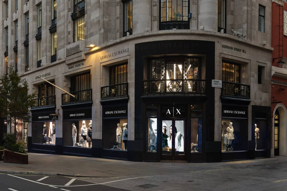 Armani Exchange inaugura tienda insignia en Londres