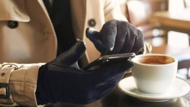 Photo of guantes de cuero premium con innovadora tecnología de pantalla táctil