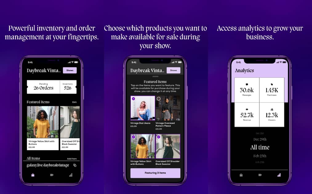el primer mercado de reventa de moda en vivo