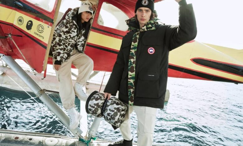 Canada Goose, Bathing Ape y Concepts lanzan una colección unisex
